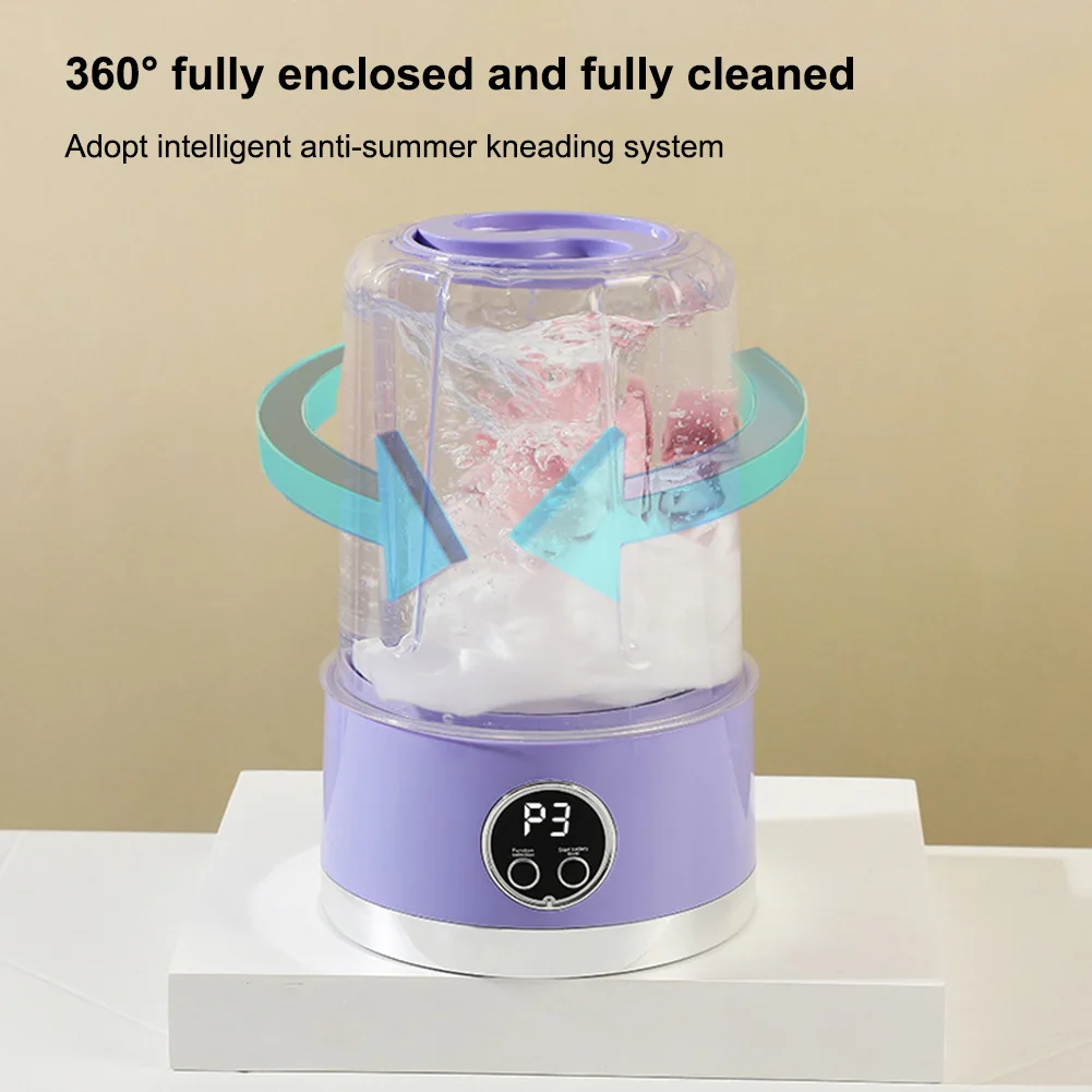 1L Small Washing Machine Rechargeable Washer