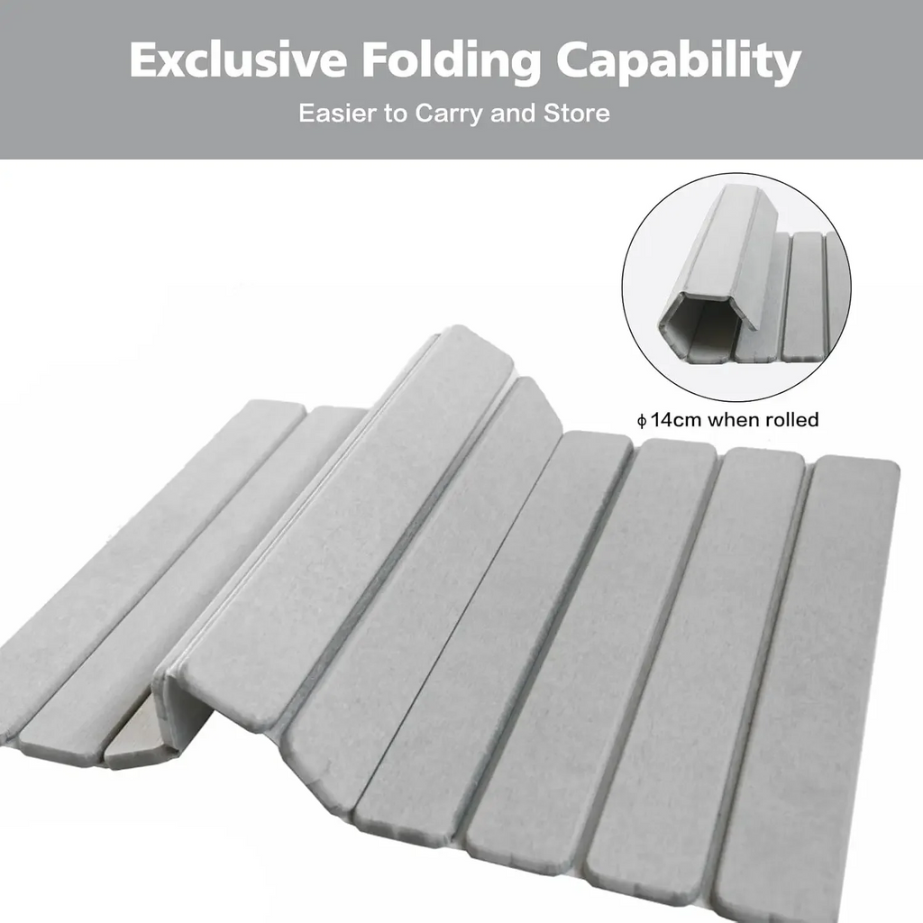 Luxury Foldable Stone Drying Mat Anti Slip Bathroom/Kitchen