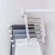 5-in-1 Foldable Clothes Hanger, Space-Saving Clothes Storage Solution