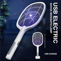 USB Rechargeable Electric Mosquito Swatter & Lamp – Fly Zapper