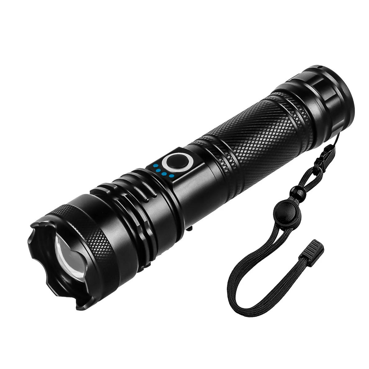 Coba Strong Light Flashlight USB Charging Telescopic Focusing Aluminum Alloy Flashlight