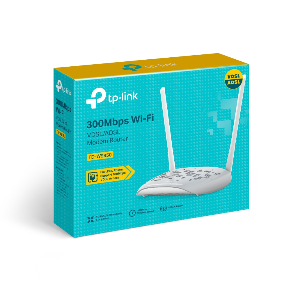 TPLINK Wireless VDSL/ADSL Router 300Mbs | W9950
