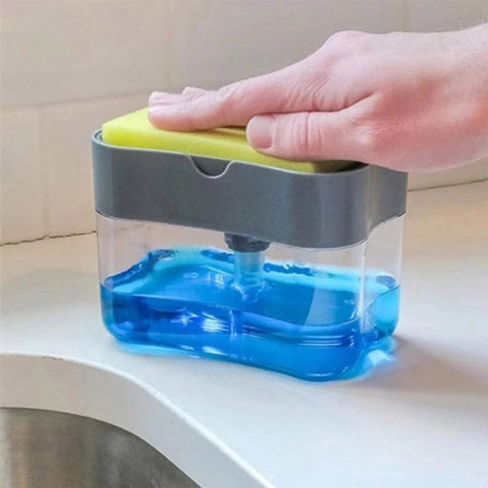 Soap Pump Dispenser And Sponge Organizer