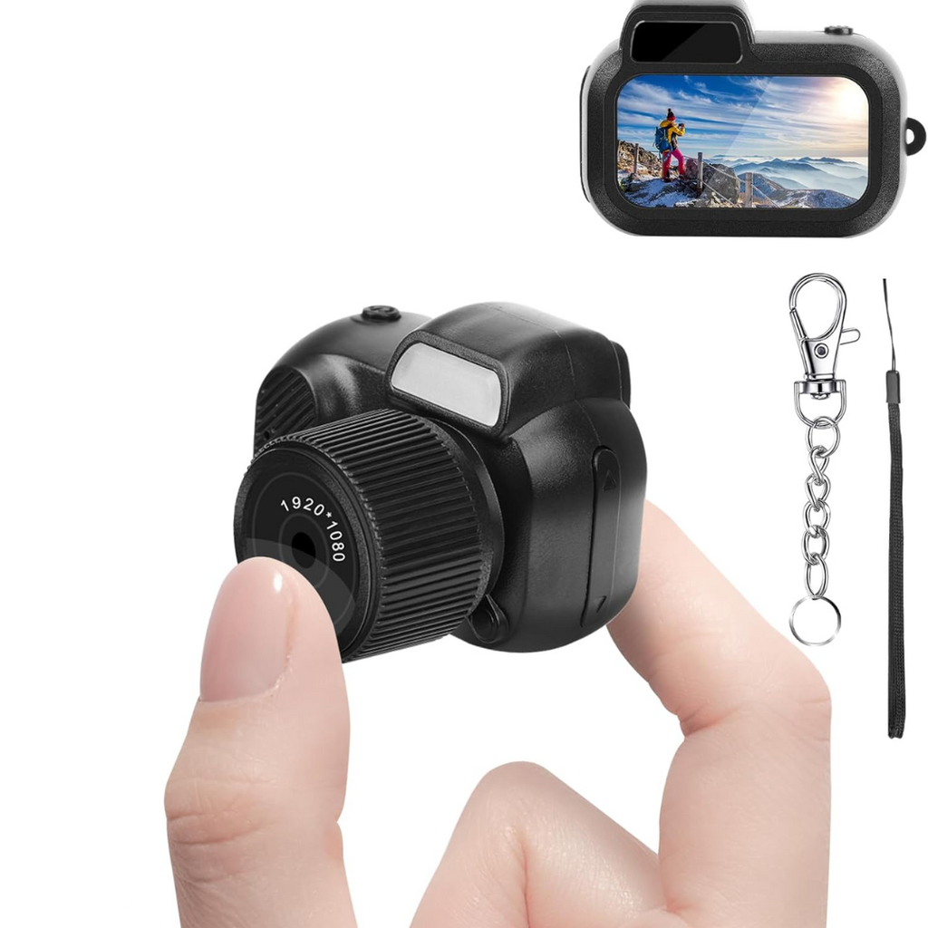 Mini Keychain Camera, 8MP, Supports SD Card Images, with Screen, Mini Digital Body Camera