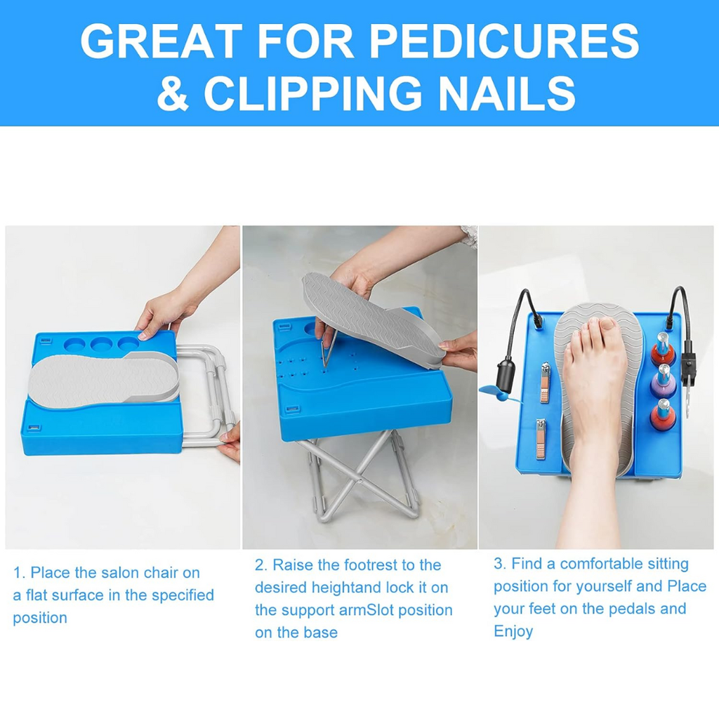 Pedi Salon Deluxe Pedicure Table | Step Pedicure Stool
