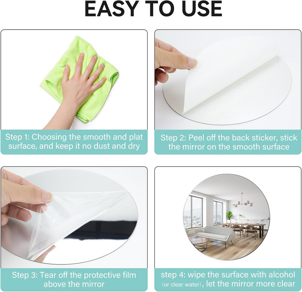 Acrylic Mirrors Self Adhesive Non Glass Mirror