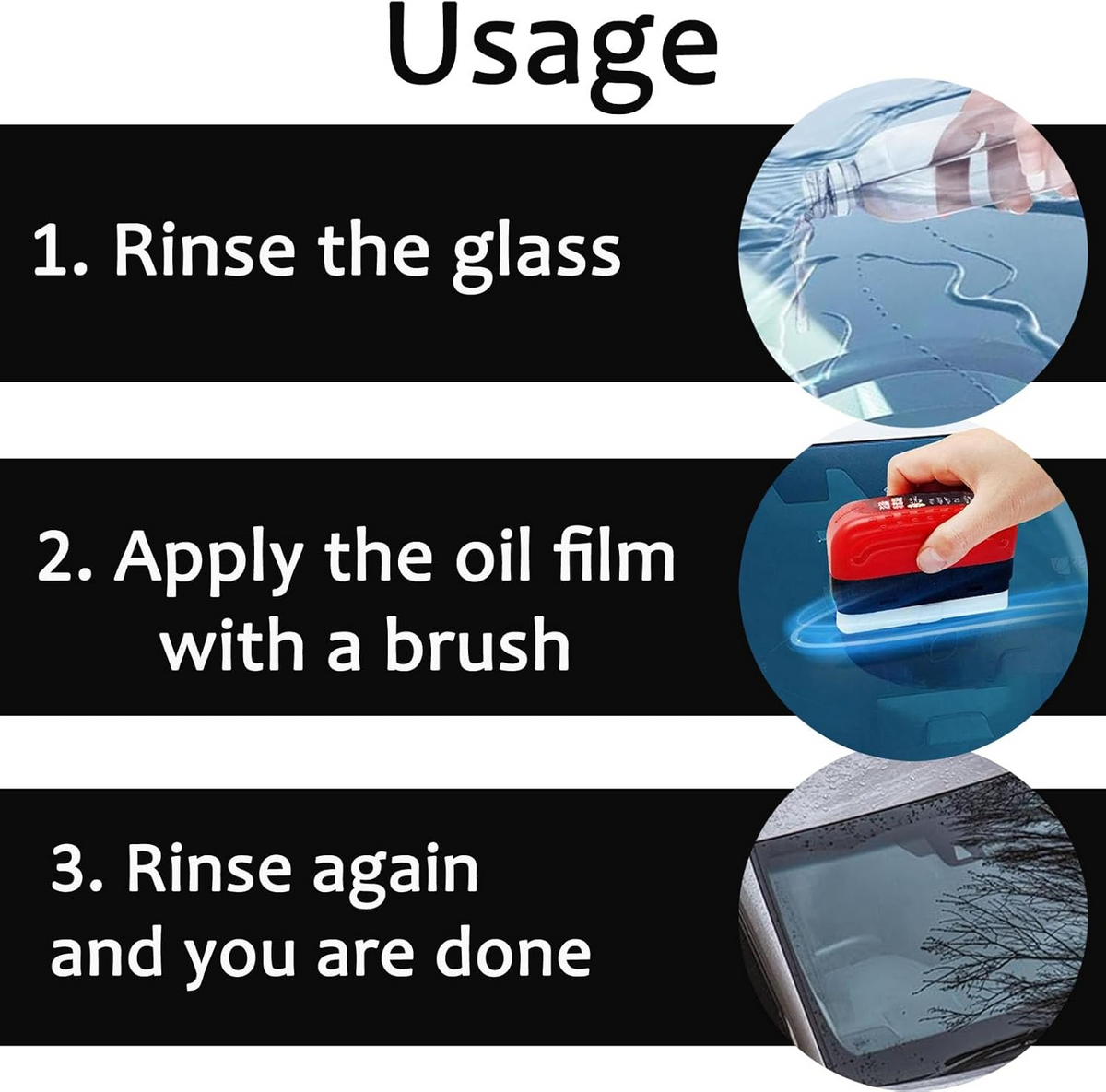 Automotive Window Oil Film Cleaning Brush – Clear Vision Wiper