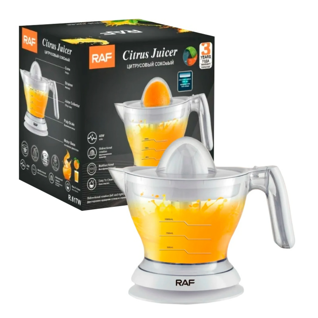 RAF Electric Citrus Juicer Bidirectional Rotation 1 L R617W