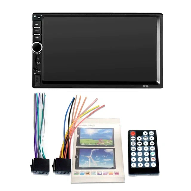 7 INCH DOUBLE HD CAR RADIO SCREEN PLAYER WITH DIGITAL TOUCHSCREEN 7018B