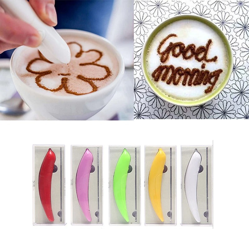 Spice Pen for Electrical Coffee Art for Latte