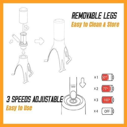Automatic Pot Stirrer 3 Levels Heat-resistant
