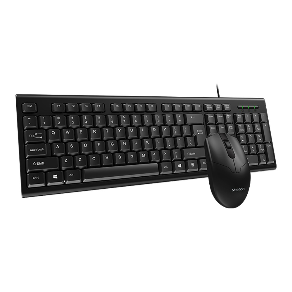 MEETION MT-C100 USB WIRED KEYBOARD AND MOUSE COMBO KIT FOR COMPUTER - BLACK