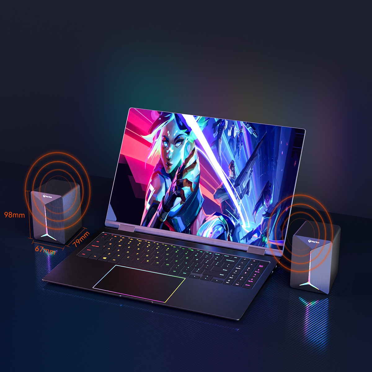 MEETION MT-SP2011 RGB Cool Computer 2.0 Game Speaker Audio Wired
