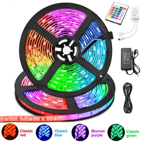 RGB Led Light 5 Meter Waterproof Phone App Bluetooth + Remote Controller