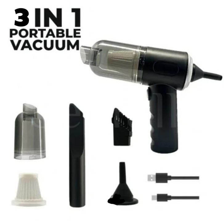 3 in 1 Rechargeable Car Vacuum Cleaner