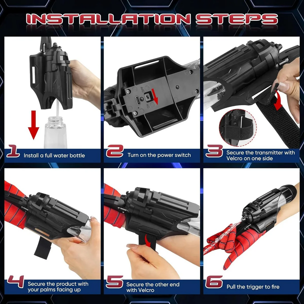 Spider Man Wrist Water Gun