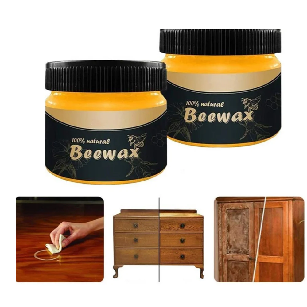Floor Polishing Wood Care Beeswax Natural Polishing Wear-resistant Wax Detergent Sponge